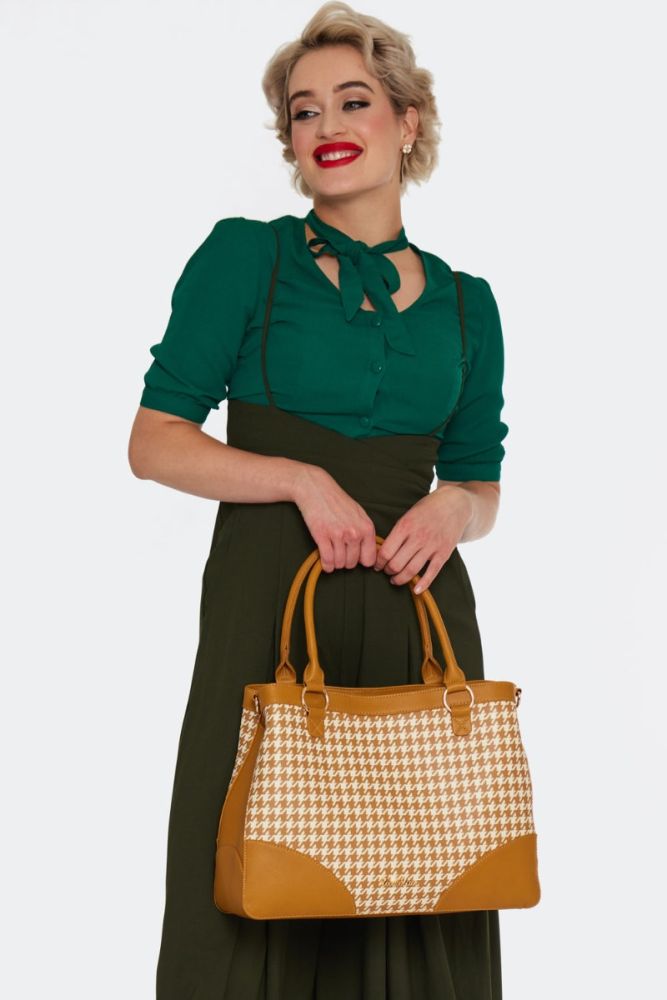 Houndstooth Tote Bag