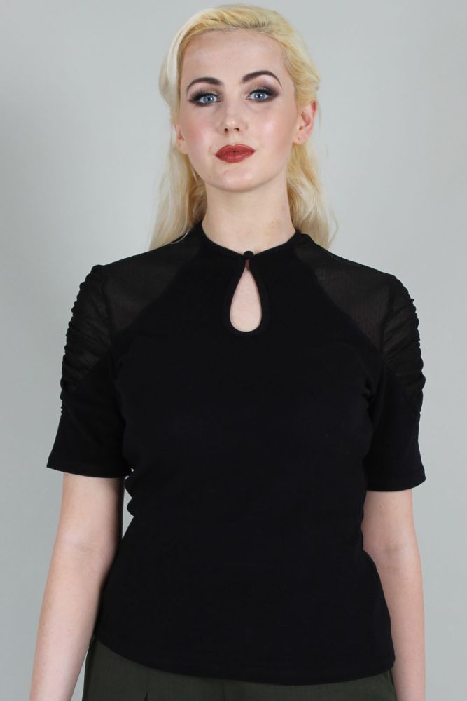 Curve Camden Soft To Touch Black Blouse