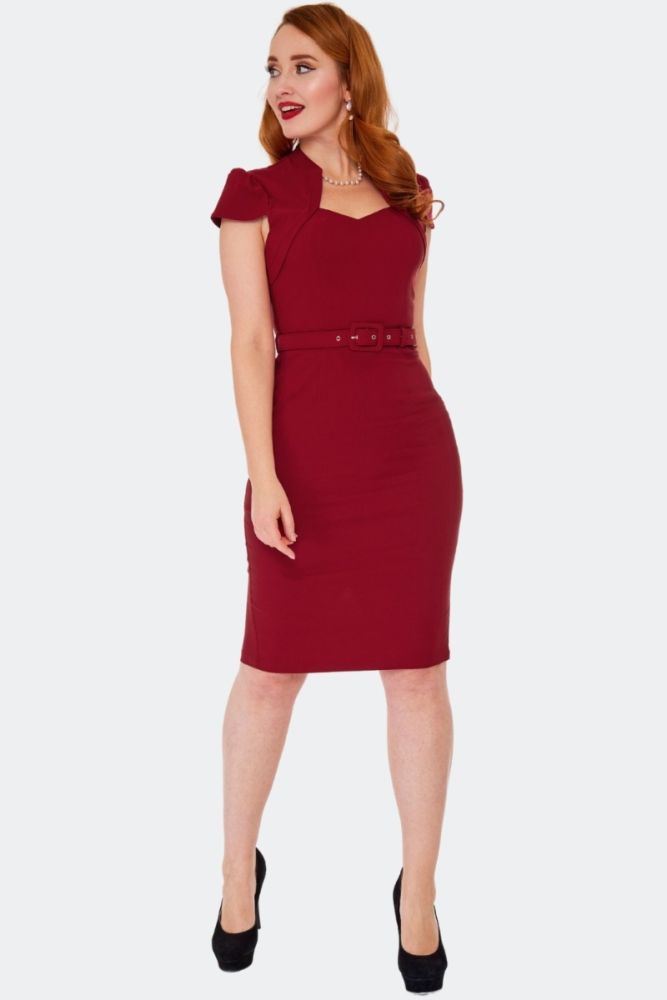 Cap Sleeves Bodycon Dress