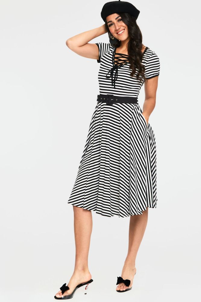 Stripe Flare Dress 