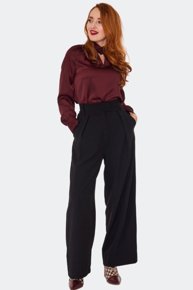 Wide Leg Trouser Black