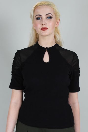 Curve Camden Soft To Touch Black Blouse
