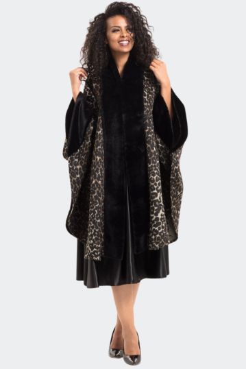 Liliana Leopard Print Cape