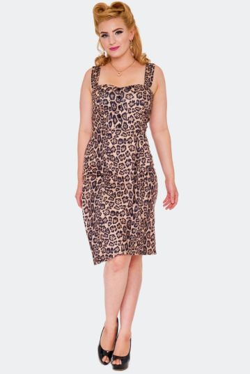 Leopard Print Wrap Detail Dress