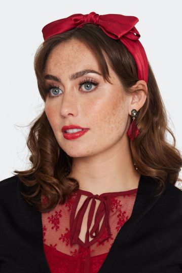 Red Bow Headband