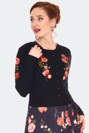 Luxe Floral Embroidered Cardigan